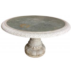 TABLE ROUND MARBLE GR TOP