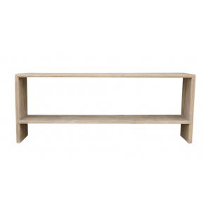 console table with shelf