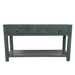 console with 3 drawers and shelf