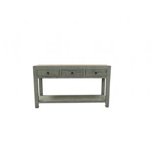 console with 3 drawers and shelf