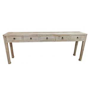 console with 5 drawers