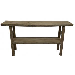 Console table with shelf 165-180cm