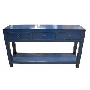 console 3 drawers with shelf