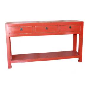 console 3 drawers with shelf