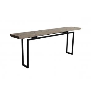 Console table with iron legs
