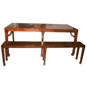 dining table with 2 benches
