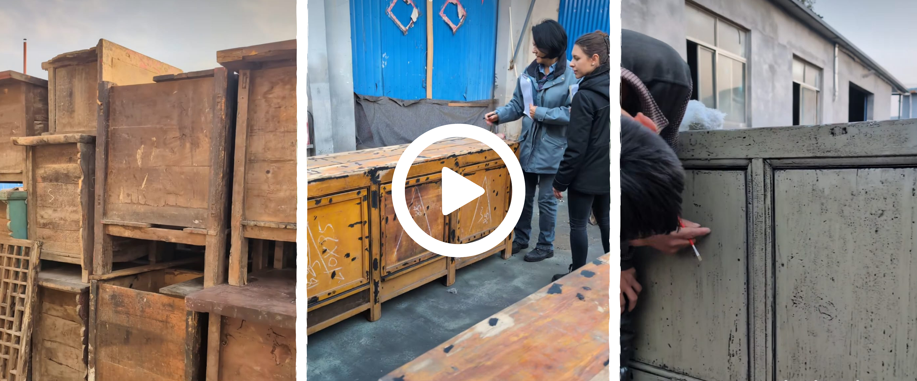 Exclusive glimpse into the restauration process of our old reconstructed sideboards (RC)